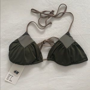 H&M Triangle Bikini Top US4 NWT